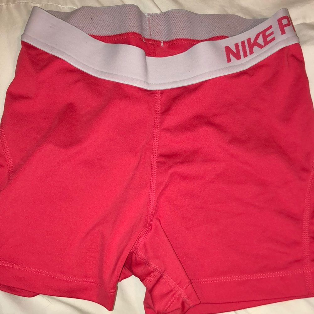 Pink Nike Spandex Shorts